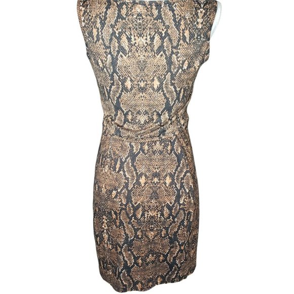 Women Python M Two Piece Set Bodycon Sleeveless Crop Top&Mini Skirt Set - Picture 4 of 8